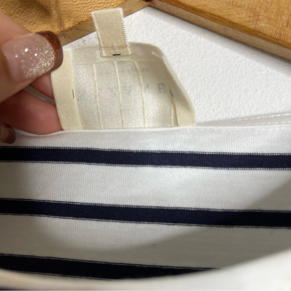 Sézane Evan Striped Daisy Embroidered T-Shirt 100% Cotton Luxury Designer Sz S - Picture 12 of 14